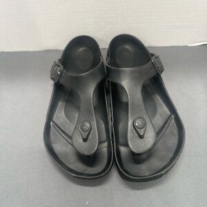 Birkenstock Black Leather Sandals